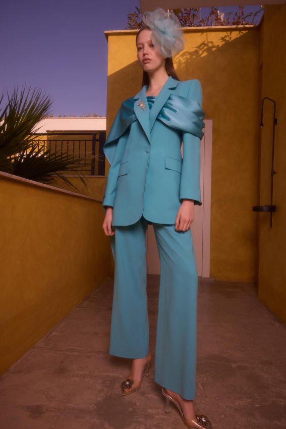 LINA SUIT TURKUAZ