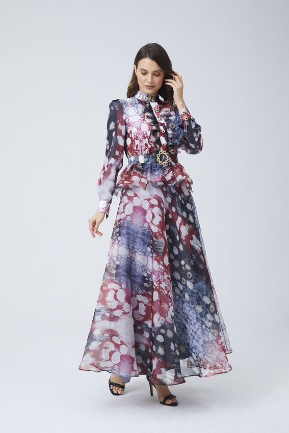 LİZBON BORDO ELBİSE