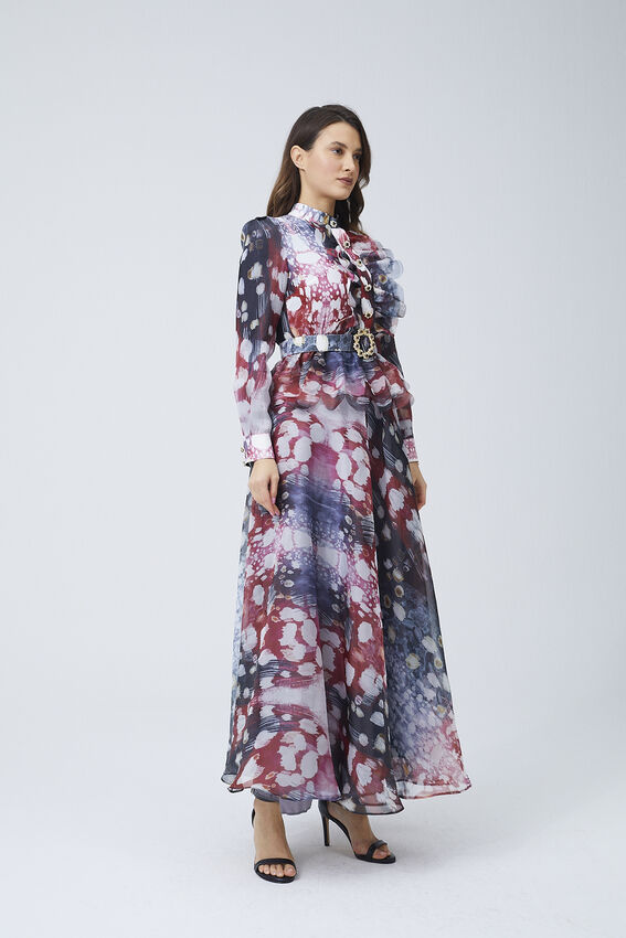 LİZBON BORDO ELBİSE