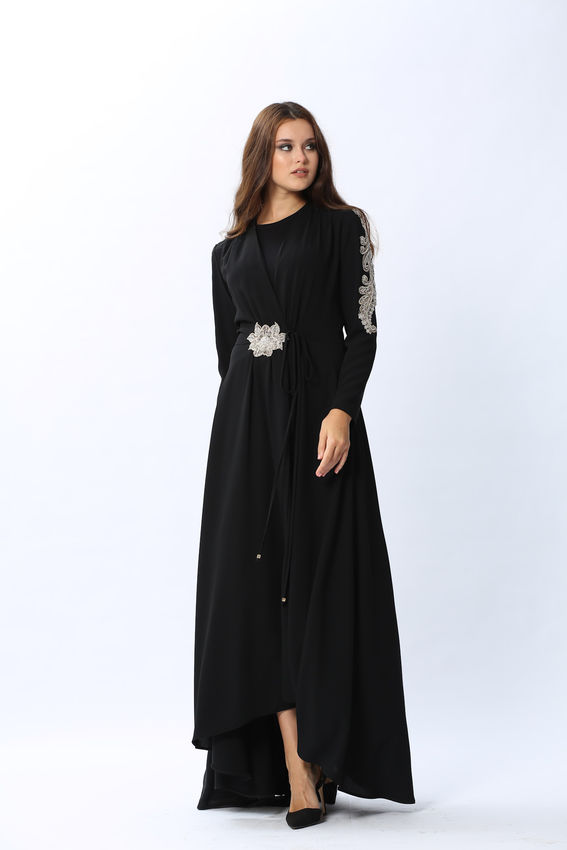 Senna - MARGUERIETE SİYAH ELBİSE