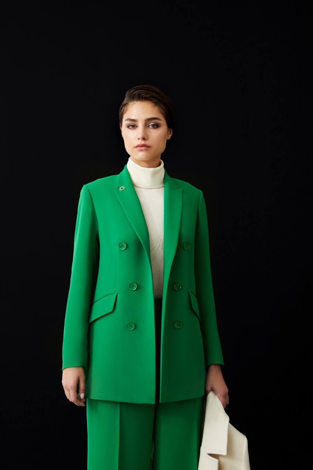 Mariska Yeşil Takım Elbise - Sennadesign.com