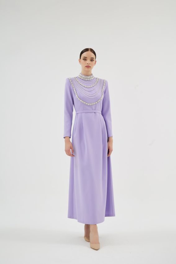 MENTA CLARA LİLA ELBİSE