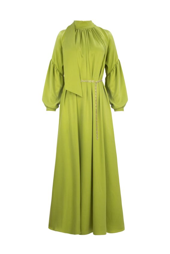 MINKA DRESS FISTIK YEŞİL