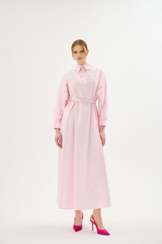 - MISTY ROSE PUDRA ELBİSE