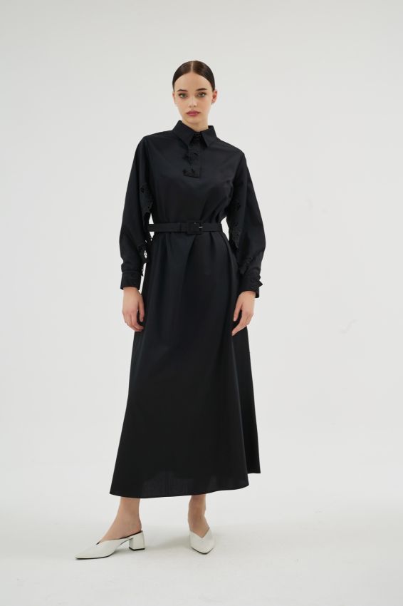 - MISTY ROSE SİYAH ELBİSE