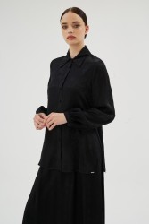 MIYUKI SİYAH GÖMLEK - Thumbnail