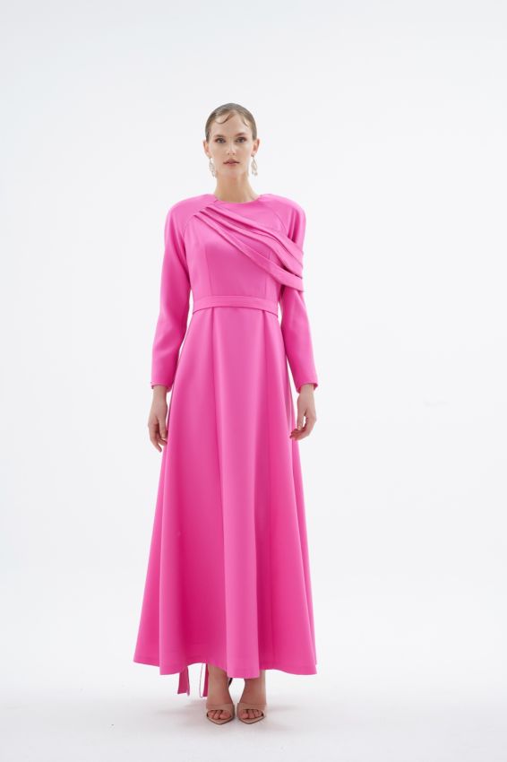 OPIA ELBİSE PEMBE