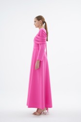 OPIA ELBİSE PEMBE - Thumbnail