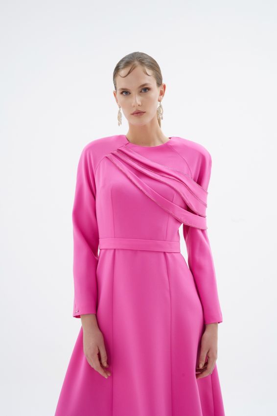 OPIA ELBİSE PEMBE