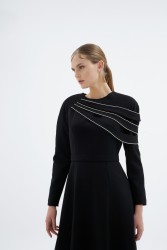 OPIA ELBİSE SİYAH - Thumbnail