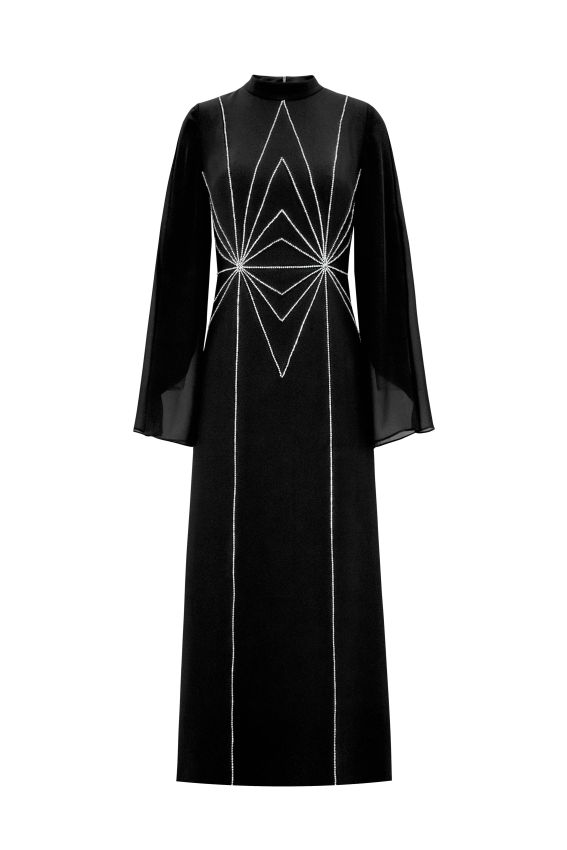 ORCHID DRESS SİYAH