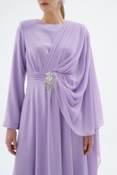 ORIENT LİLA ELBİSE - Thumbnail
