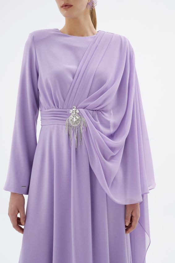 ORIENT LİLA ELBİSE