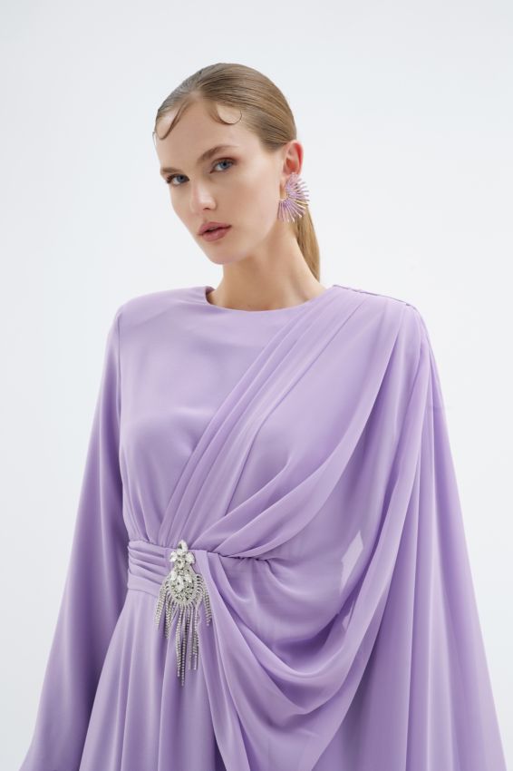 ORIENT LİLA ELBİSE