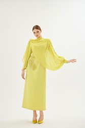 PEONY MİMOZA ELBİSE - Thumbnail