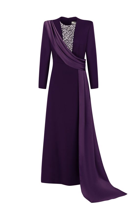 QUEENS SAPHIRE MÜRDÜM ELBİSE