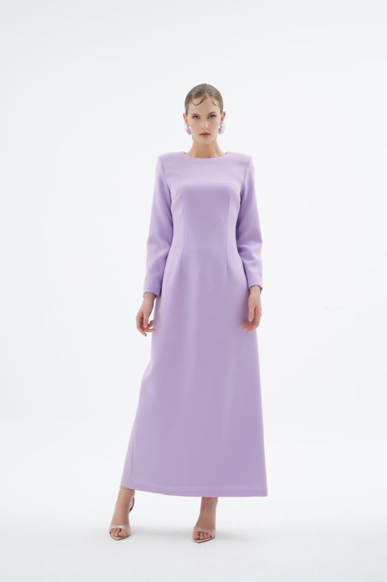- RIFLESSO LİLA ELBİSE