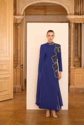 ROSALIN ELBİSE LACİVERT - Thumbnail