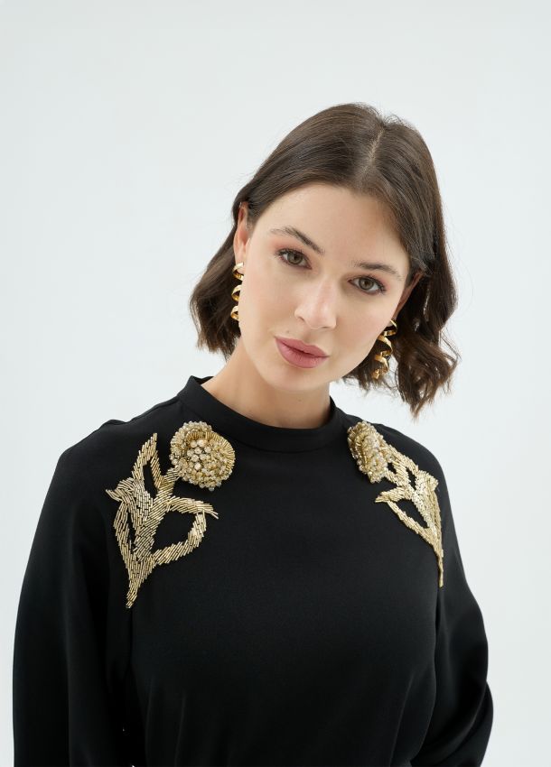 ROSE ELBİSE SİYAH