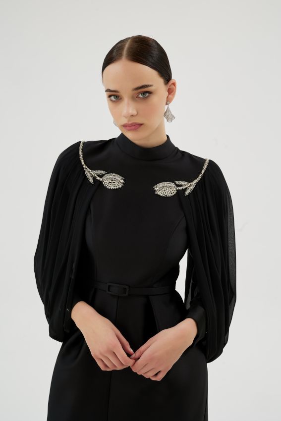  - SHOSAN SİYAH ELBİSE (1)