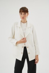 SUHA EKRU CEKET - Thumbnail