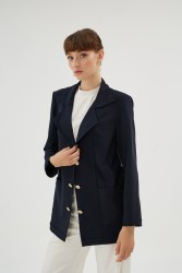 SUHA LACİVERT CEKET - Thumbnail