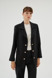 SUHA SİYAH CEKET - Thumbnail