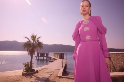 VELORA MOR ELBİSE - Thumbnail