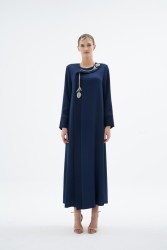 VERA ABAYA LACİVERT - Thumbnail