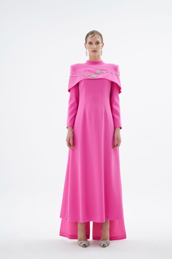 VERA PEMBE ELBİSE