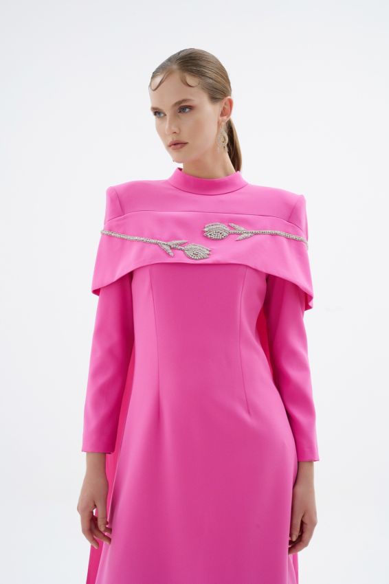 VERA PEMBE ELBİSE