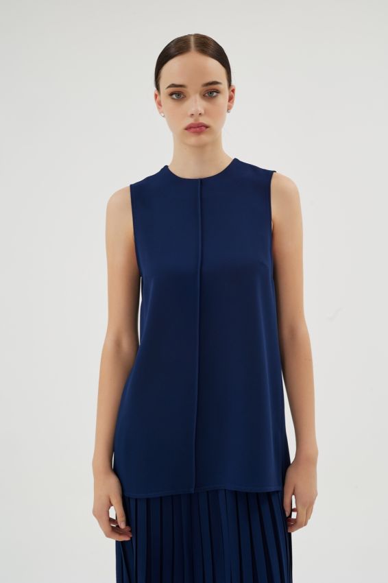  - VIOLETTA LACİVERT BLUZ