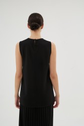 VIOLETTA SİYAH BLUZ - Thumbnail